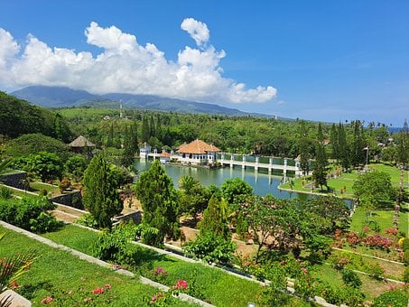 Bali, Indonesia, Taman Ujung, Vannpalass