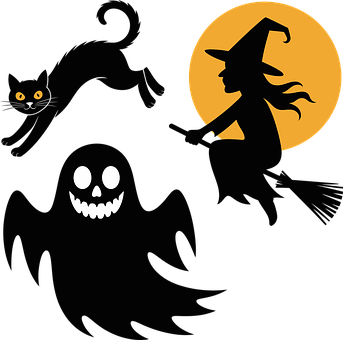 Dia Das Bruxas, Bruxa, Fantasma, Gato