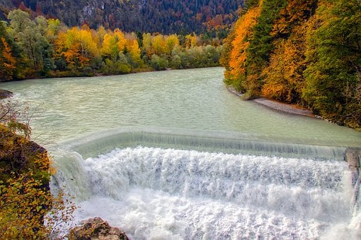 Lechfall, Chodidla, Vodopád, Weir
