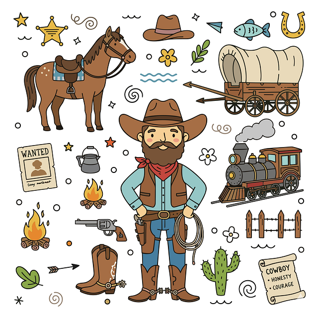 Free Cowboy Wild West vector and picture