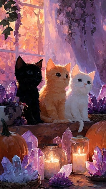 Free Halloween Kitten illustration and picture
