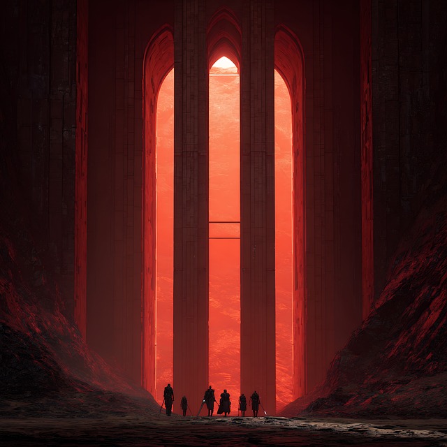 Free portal fantasy scifi illustration