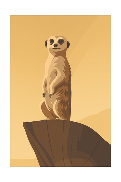 Free meerkat desert animal vector