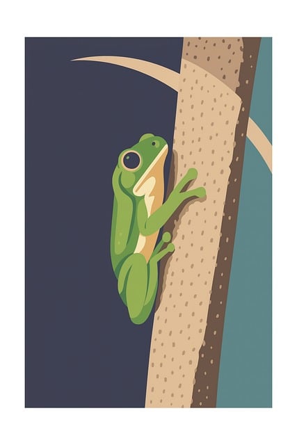 Free frog tree animal vector