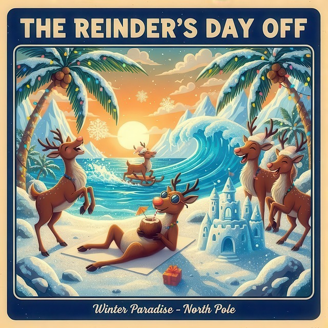 Free Reindeer Christmas illustration and picture