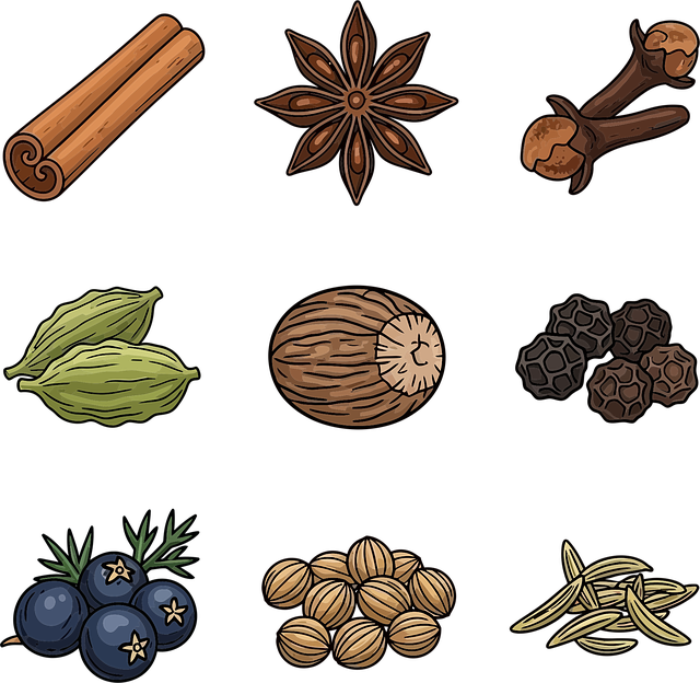 Free spices herbs cooking vector