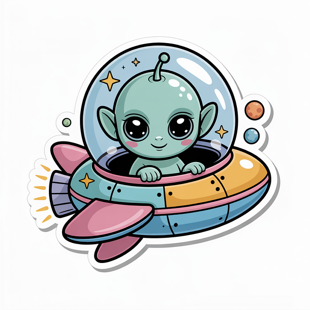 Free alien ufo spaceship illustration