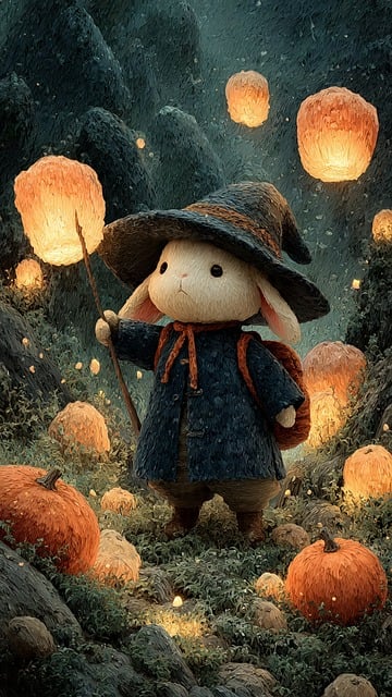 Free Bunny Halloween illustration and picture