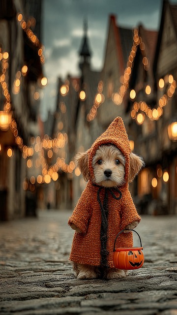 Free Puppy Halloween illustration and picture