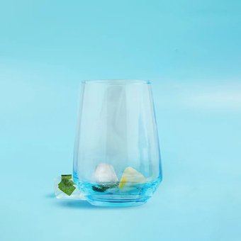 Blaues Wasserglas-Set, Wasserglas-Set 6