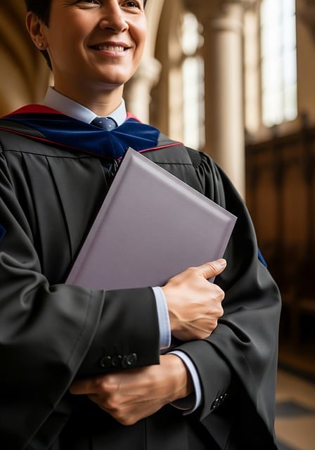 Free professor gown diploma illustration