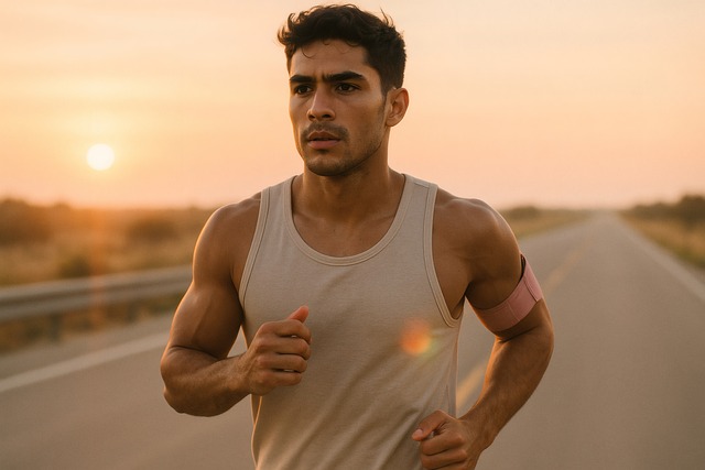 Free runner athlete jogging illustration