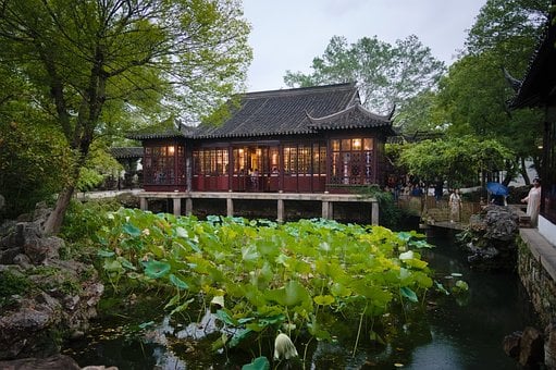 Suzhou, China, Natur, Stadt, Garten