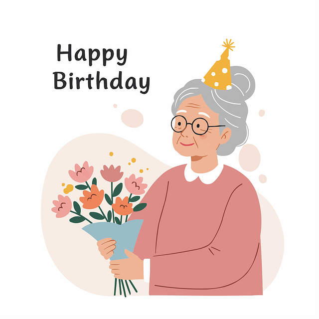 Free ai generated grandma senior vector