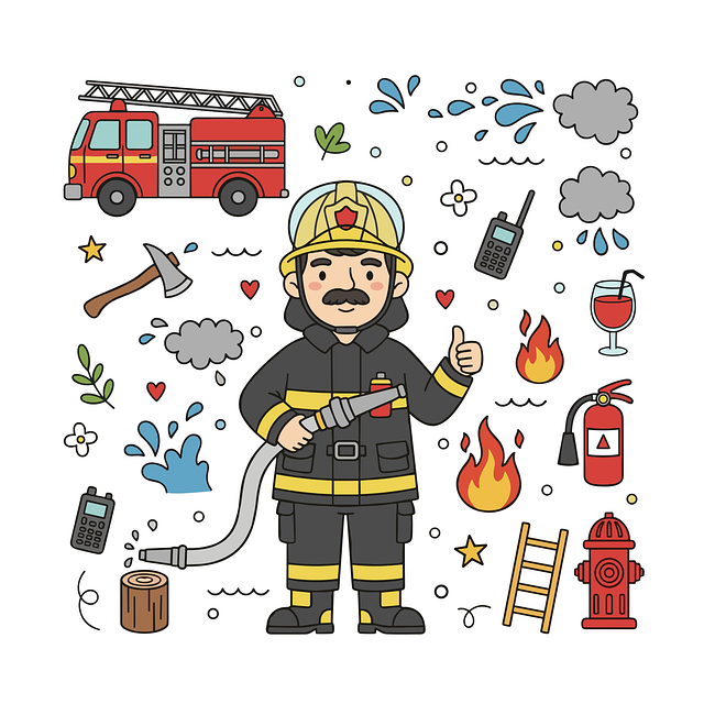 Free Ai Generated Firefighter vector and picture