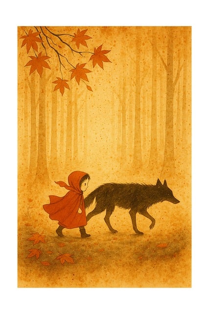 Free fairy tale autumn forest vector