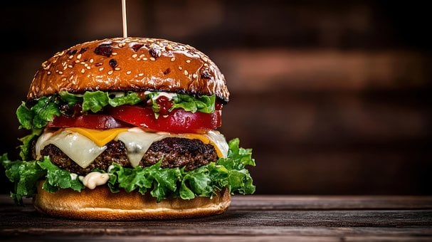 Hamburger, Suculent, Salată Verde, Roșie