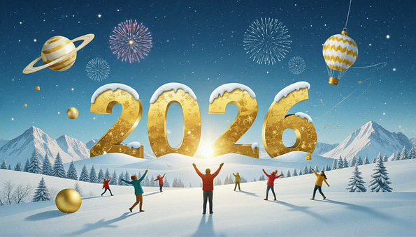 Nye År, 2026, Nytår 2026, Fest