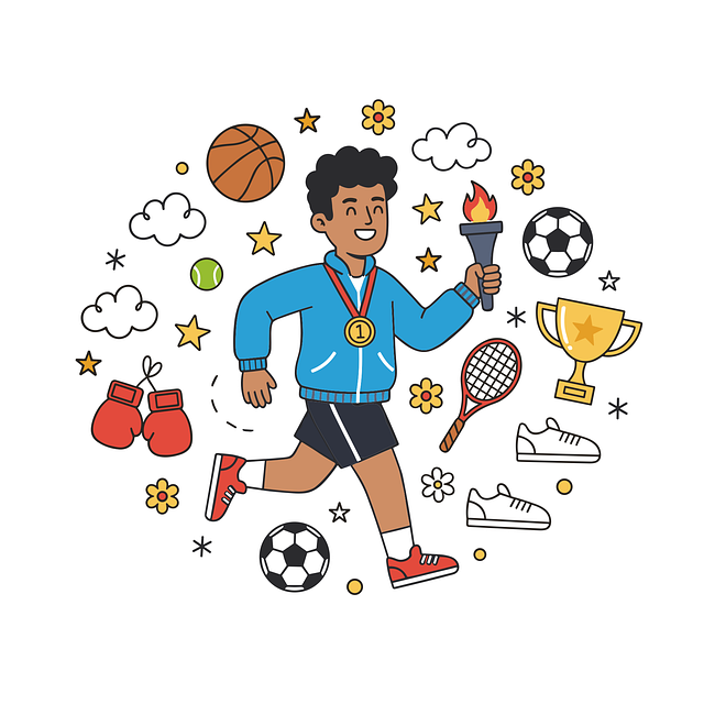 Free ai generated sports athlete illustration