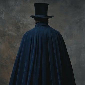 Mann, Mantel, Kap, Mysteriös, Zurück