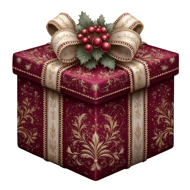 Free ai generated christmas gift gift box illustration