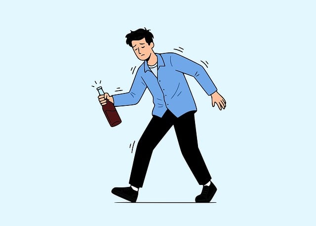 Free drunk alcohol staggering vector
