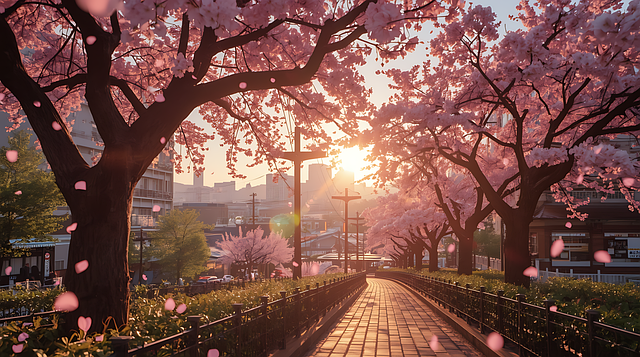 Free Blossom City illustration and picture