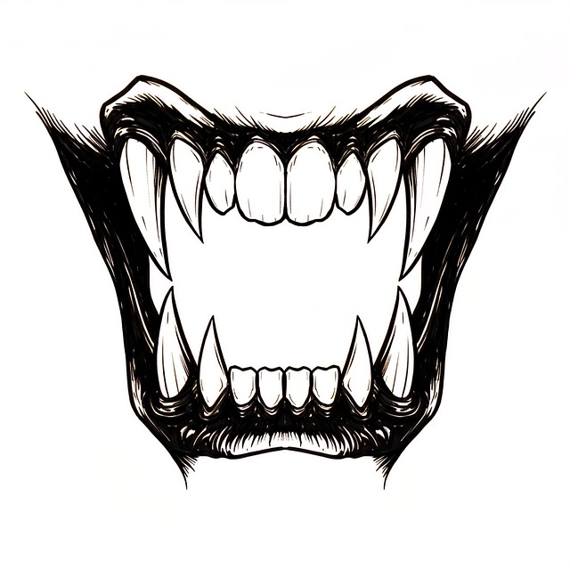 Free teeth icon halloween illustration