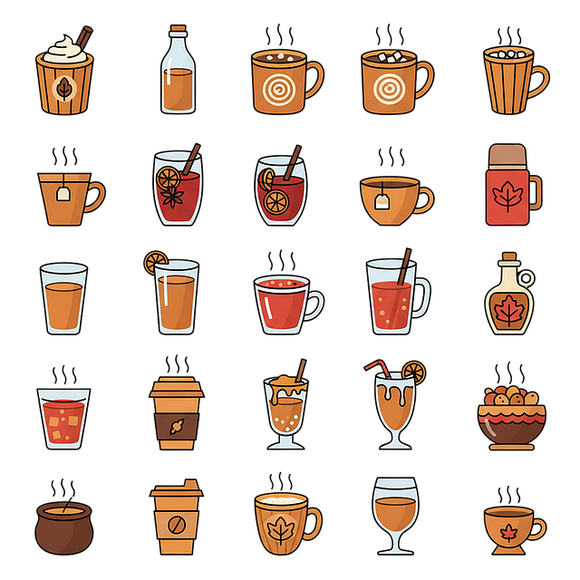 Free hot drink autumn fall illustration