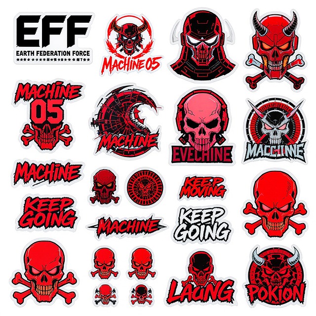 Free Stickers Collage illustration and picture