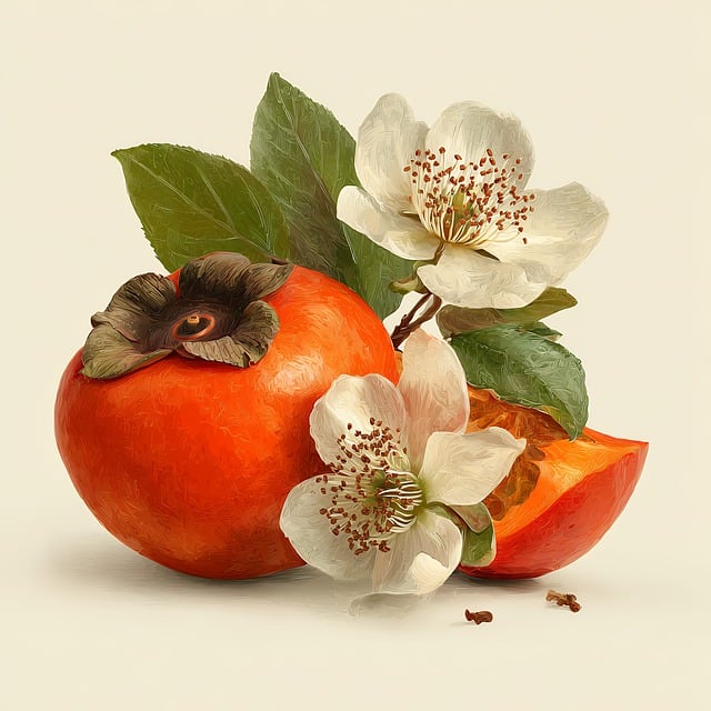 Persimmon, Frukt, Blomstre, Botanisk