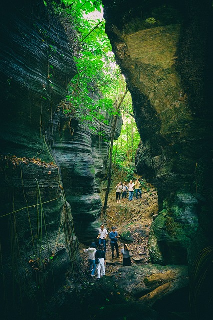 Höhle, Reisen, Grün, Szene, Majestätisch