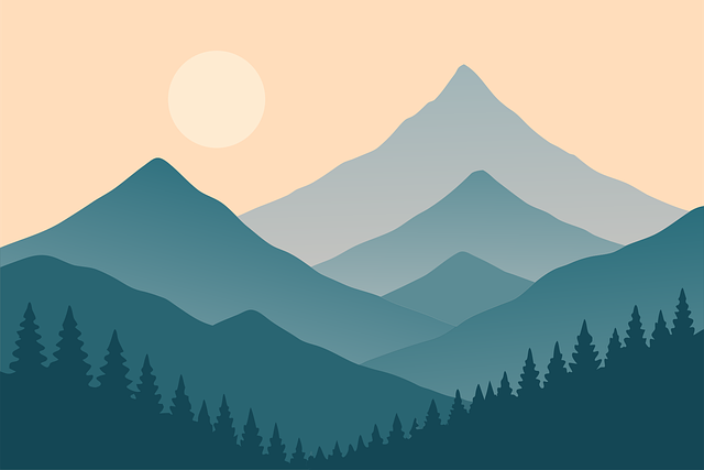 Free mountain panorama landscape mountain world vector