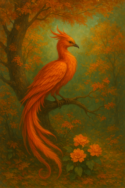Free phoenix bird fantasy illustration