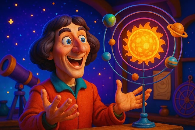 Free copernicus portrait astronomy illustration