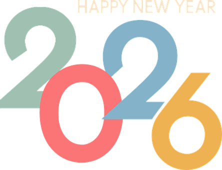 Feliz Ano Novo, 2026, Minimalista