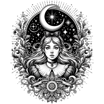 Alas, Luna, Creciente, Estrellas