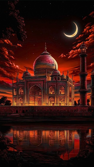 Free Night Sky Islamic Architecture illustration and picture
