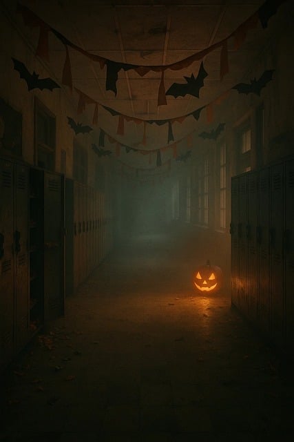 Free dreamcore hall hallway illustration