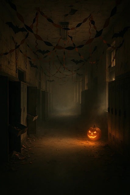 Free dreamcore hall hallway illustration