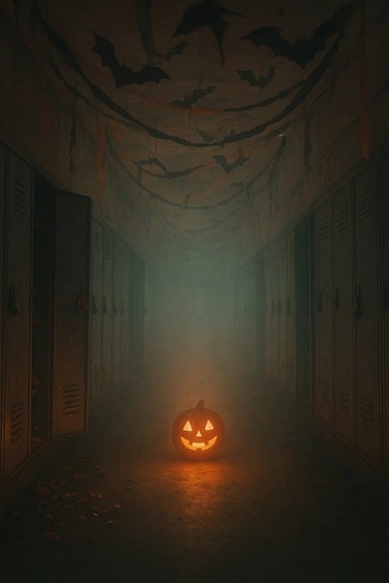Free dreamcore hall hallway illustration