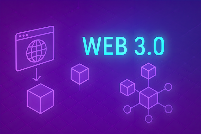 Free web3 blockchain crypto illustration