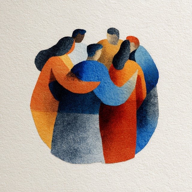 Free people group circle illustration