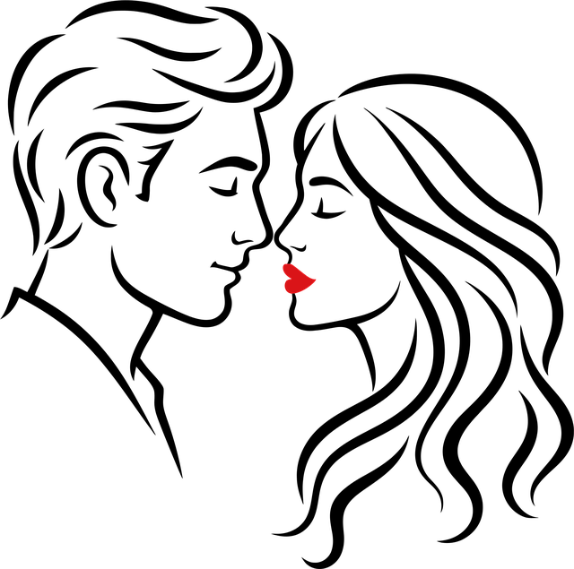 Free valentine couple promise vector