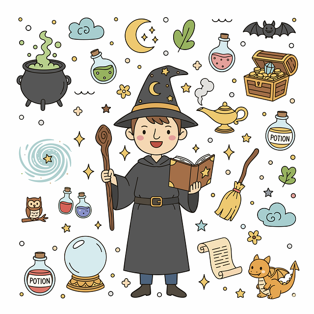 Magie, Fantasy-Kunst, Zauberbuch, Trank