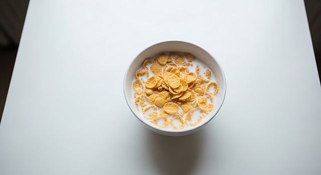 Free cornflakes cereal bowl illustration