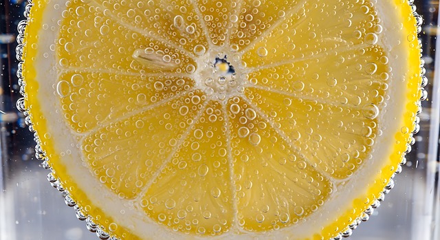 Free lemon slice water illustration