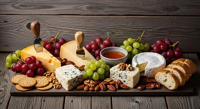 Free cheese cheese board variety illustration