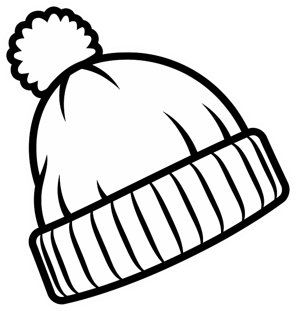 Free beanie hat outline vector