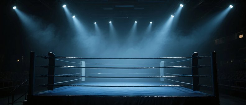 Free Boxing Ring Spotlight illustration and picture